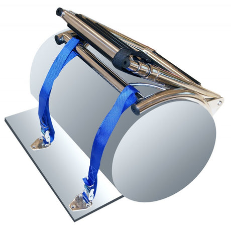 FNI Stainless Steel Ladder for 4Gr Inflatable Boats HF10-816SA BLACK STEP