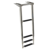 Escalera telescópica de acero inoxidable FNI 316 3Gr 03503012 ESCALÓN NEGRO