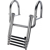 Escalera de acero inoxidable FNI mm 370X360 HF10-803SA ESCALÓN NEGRO