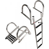 Escalera de acero inoxidable FNI mm 370X360 HF10-803SA ESCALÓN NEGRO