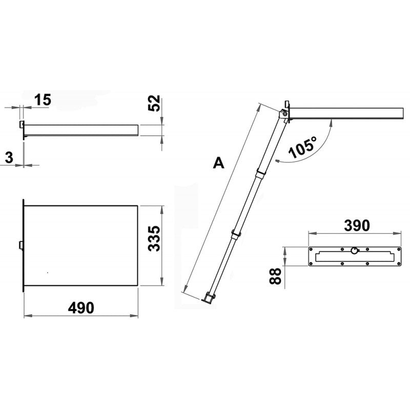 Douglas Marine Edelstahl-Einbauleiter 3 Gr 1002-003
