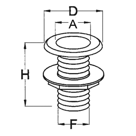 FNI White Sea Drain 1/2 Zoll 18.2374