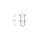 Guidi Scarico a Mare Cromato Da 3/8 1121C.3/8