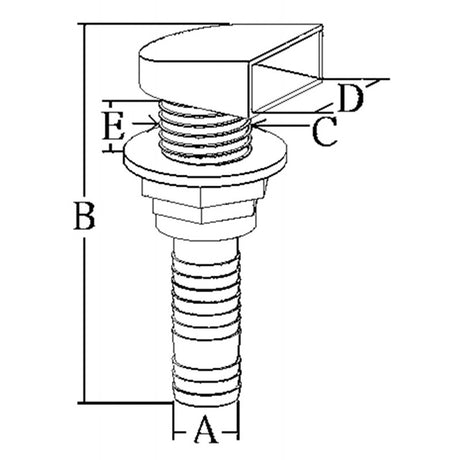 Marine Town Nautica PVC-Seewasserablauf 8712136