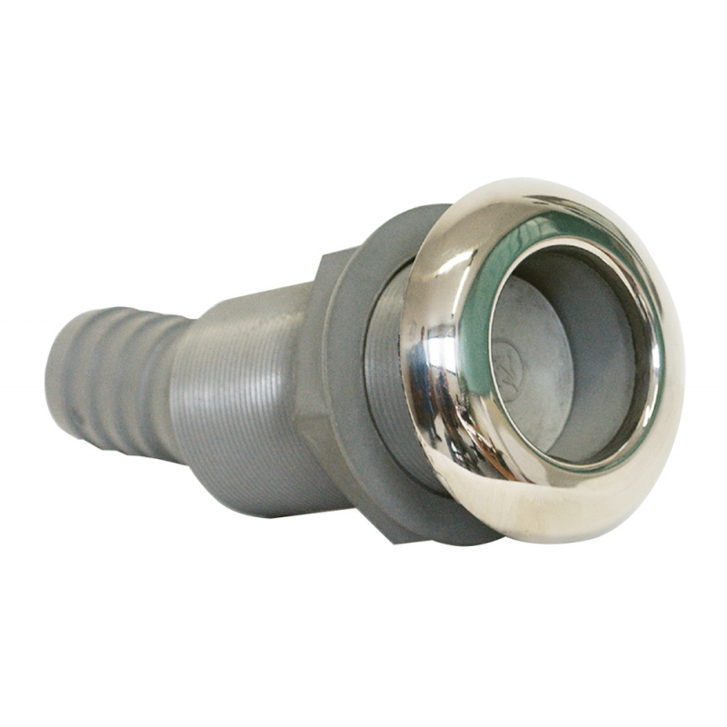 Desagüe inclinado de acero inoxidable de PVC Marine Town Nautica, diámetro 38 mm 9005261