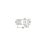 Marine Town Nautica Rubber/Steel Exhaust Diameter mm 10 0203697