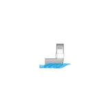 Marine Town Nautica Ovaler Nylon-Edelstahl-Ablauf 9005307