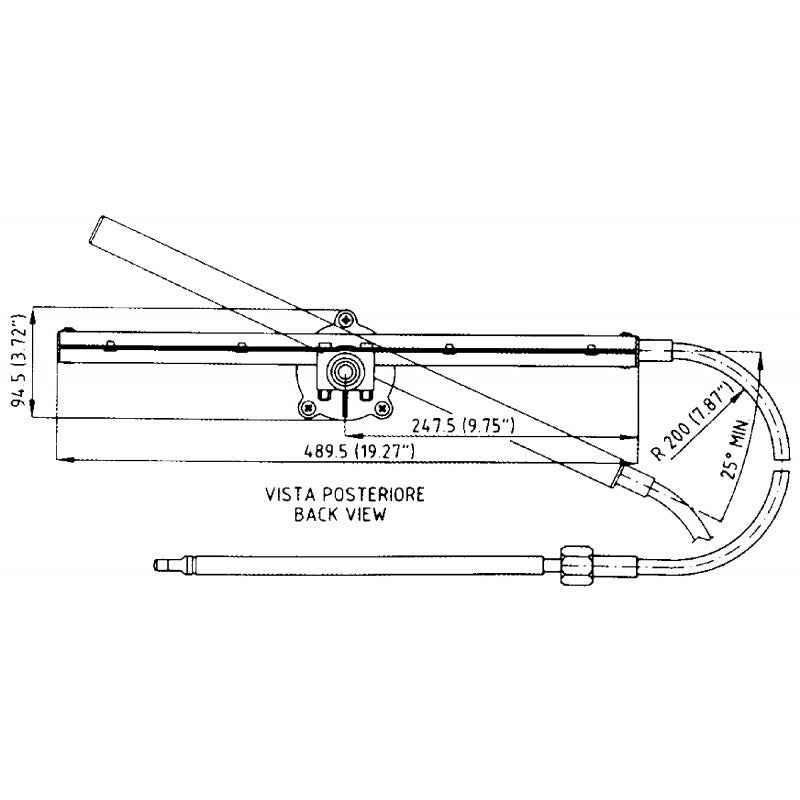 Ultraflex TM86 12"-Lenksystem 38741J