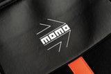 Cojín de asiento Momo Stripe negro/rojo