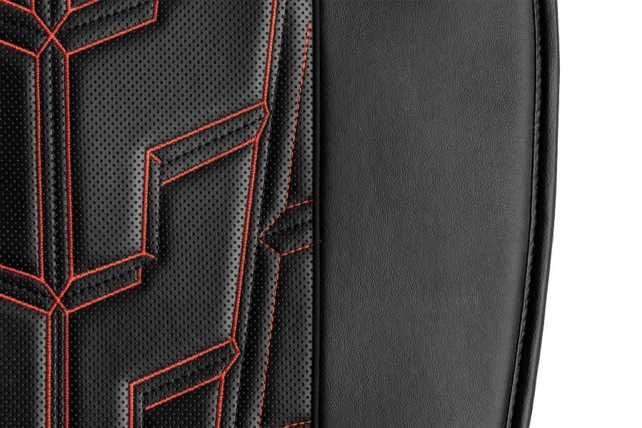 Momo Rennsitzkissen Schwarz/Rot