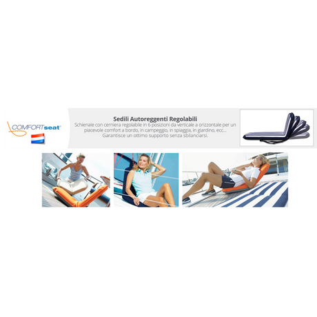 Asiento Comfort Seat Classic Large Plus Blanco-Azul C6126B