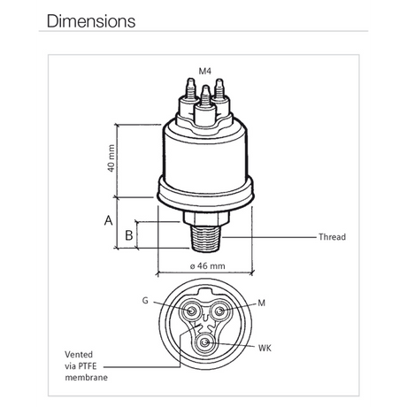 VDO Öldrucksensor 10 Bar 60399LA