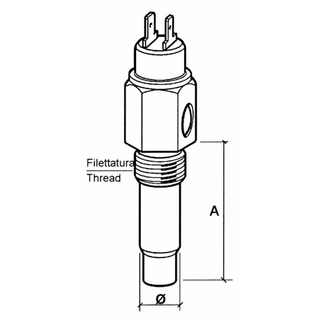 VDO Wassertemperatursensor 3/8-18NPTF 323-801-001-007N