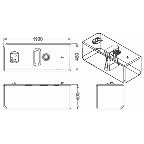 Tanque de combustible de la división electrónica Sic Lt 160 HPSB0003