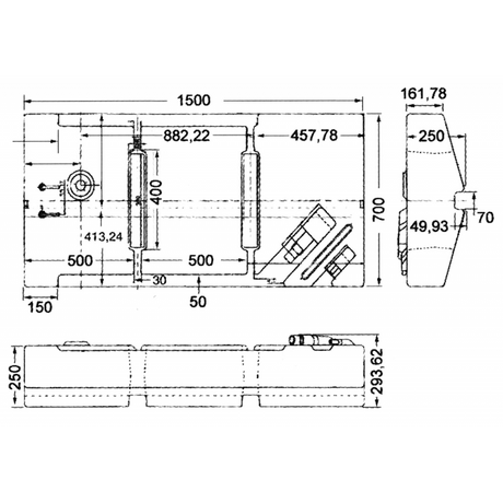 Tanque de combustible de la división electrónica Sic Lt 191 HPSC0001