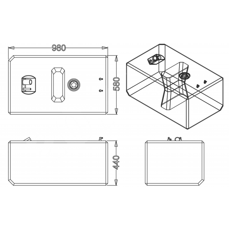 Sic Divisione Elettronica Serbatoio Carburante Lt 207 HPSB0002