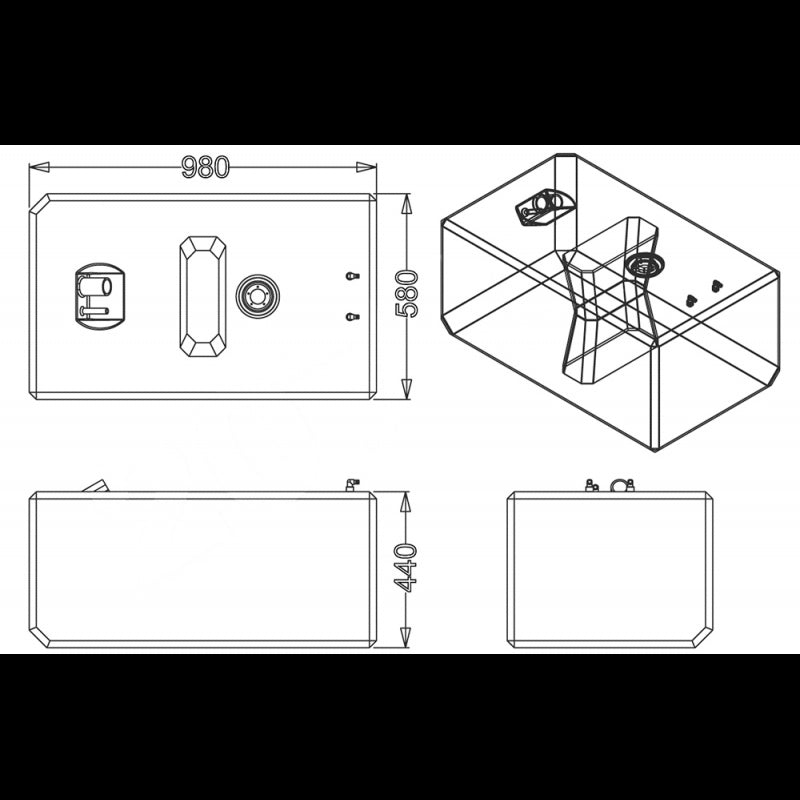 Sic Divisione Elettronica Serbatoio Carburante Lt 207 HPSB0002