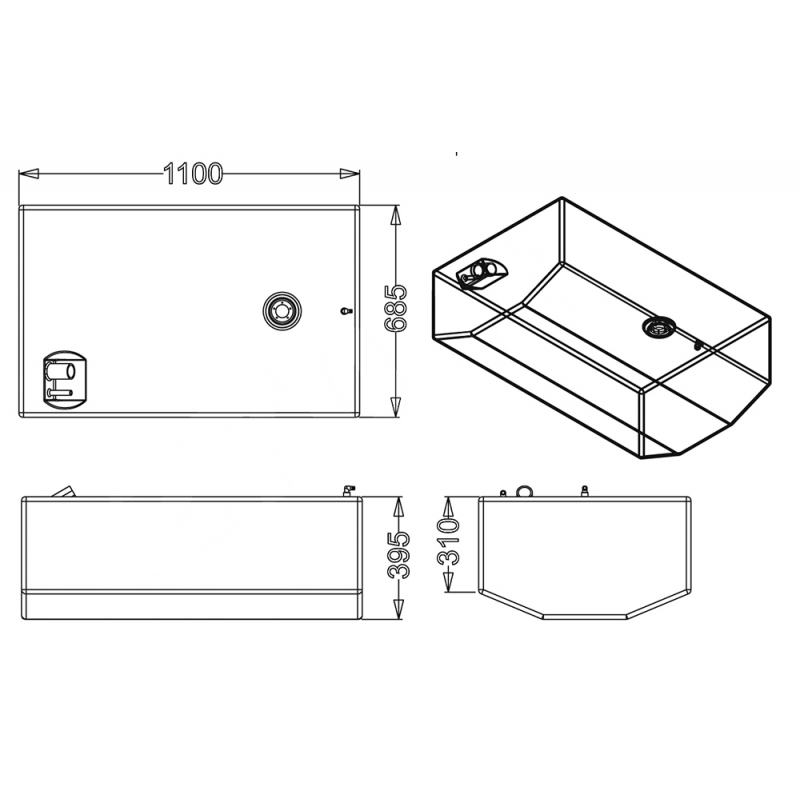Sic Divisione Elettronica Serbatoio Carburante Lt 270 HPSC0005