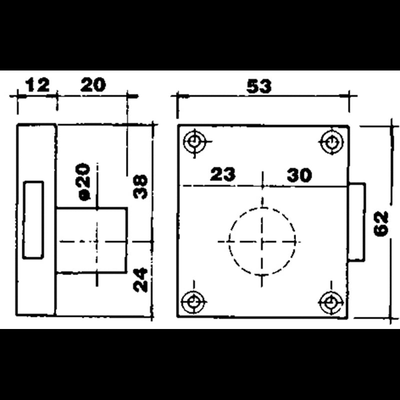 Olcese Ricci 2565 OC Floor Standing Lock
