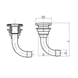 FNI Sfiato Incasso Dritto Retina Antifiamma Diametro mm 16 747A.C
