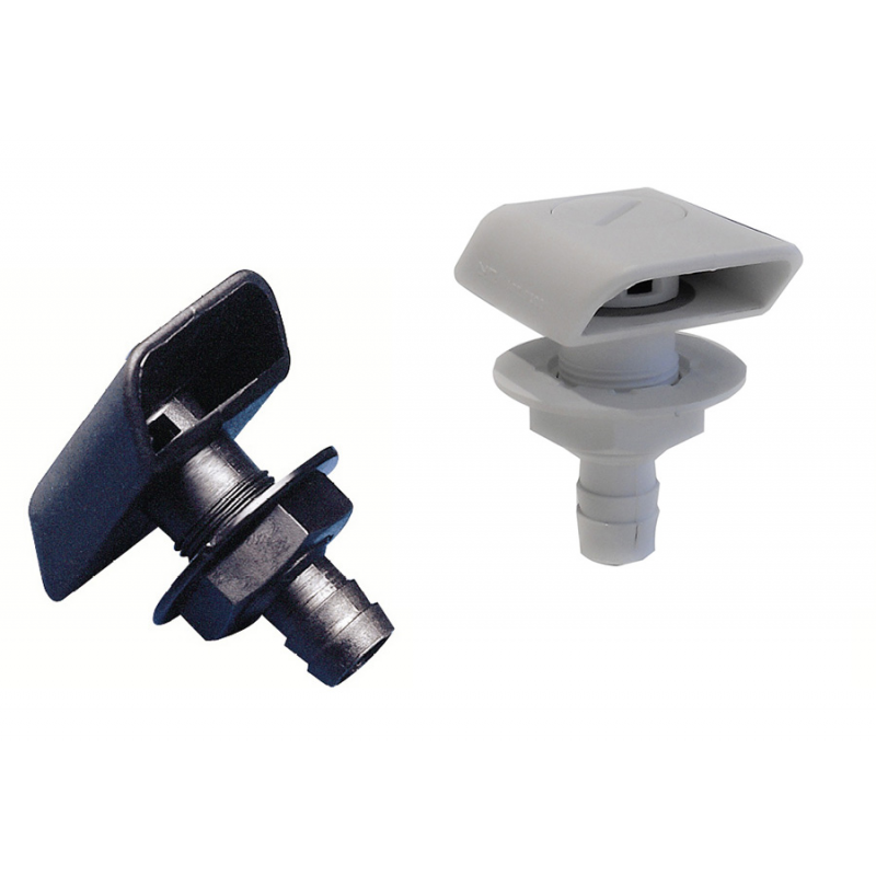 Nuevo respiradero de nailon negro Rade de 16 mm de diámetro 44903