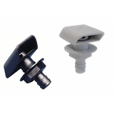 Nuevo respiradero de nailon negro Rade de 16 mm de diámetro 44903