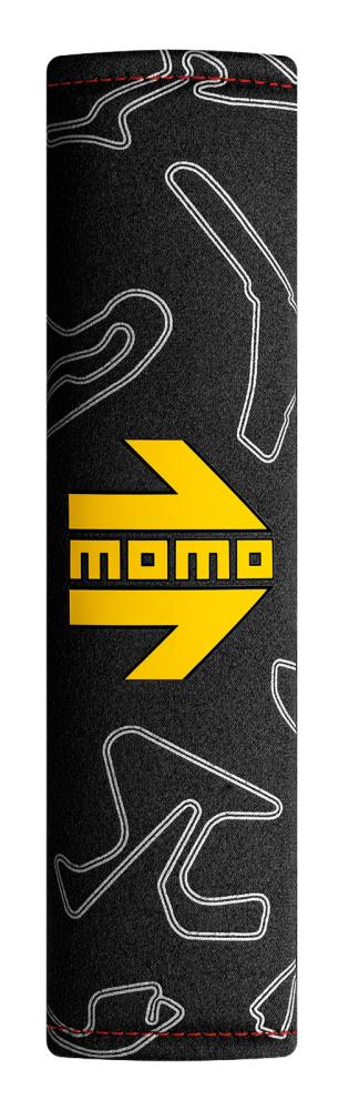 MOMO Ultra Cuscinetto Imbottitura Cintura di Sicurezza Nero