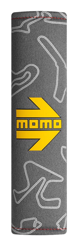 MOMO Cuscinetto Imbottitura Cintura di Sicurezza Ultra Grigio