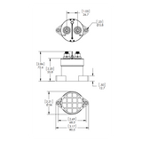 Blue Sea Solenoide Serie L 250A 12/24 V 9012-BSS
