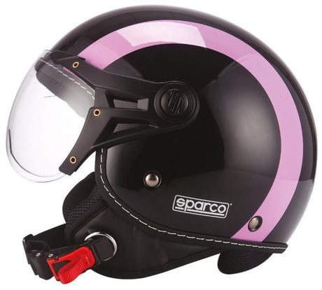 Sparco Casco moto SP501 nero/viola taglia XL