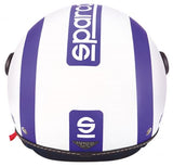 Sparco Casco moto SP501 bianco/blu opaco taglia XS
