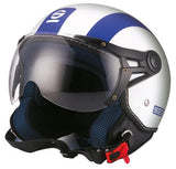 Sparco Casco moto SP501 bianco/blu opaco taglia XS