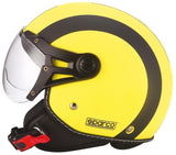 Sparco Casco moto SP501 giallo fluo/nero opaco taglia XS