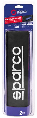 Sparco Gürtelschlaufenpolster in Schwarz mit Stickerei