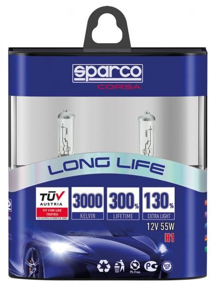 Bombillas Sparco Long Life H1 12V 55W