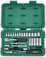 Juego de 36 vasos hexagonales de 1/4" de Sata