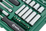 Sata 36-piece 1/4" hex socket set