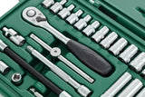 Sata 36-piece 1/4" hex socket set