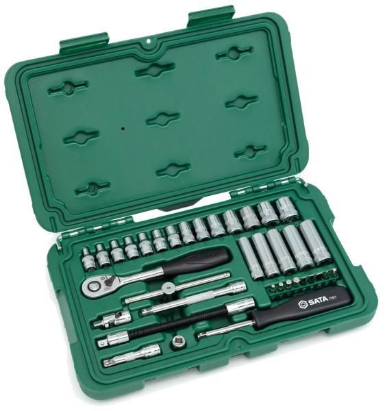 Juego de 36 vasos hexagonales de 1/4" de Sata
