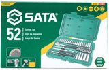 Sata 52-piece 1/4" hex socket set
