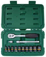 Sata Set bussole 1/4'' e 3/8'' metrico/SAE BoltBiter 13 pz