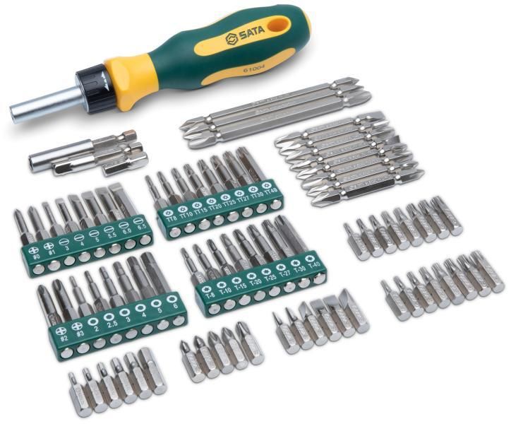 Sata Set cacciavite a cricchetto 80 pz