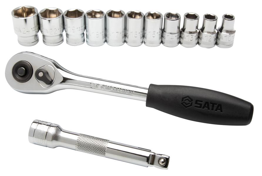 SATA Set Bussole Metriche Esagonali 1/2" 13 pezzi
