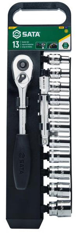 SATA Set Bussole Metriche Esagonali 1/2" 13 pezzi