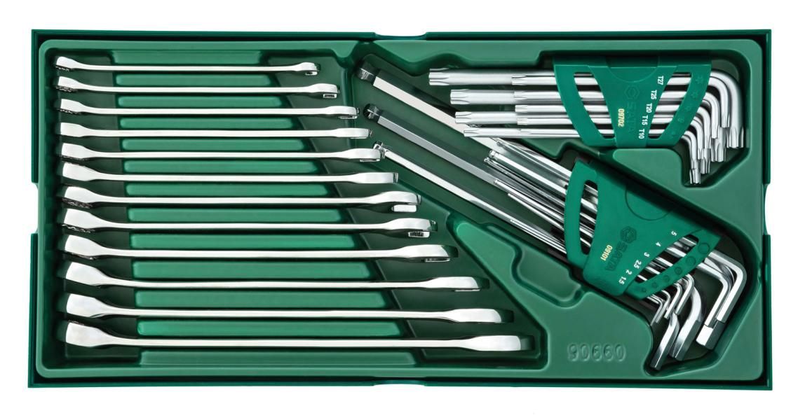 Sata Set Vass. Chiavi Combinate E Chiavi A L 30Pz