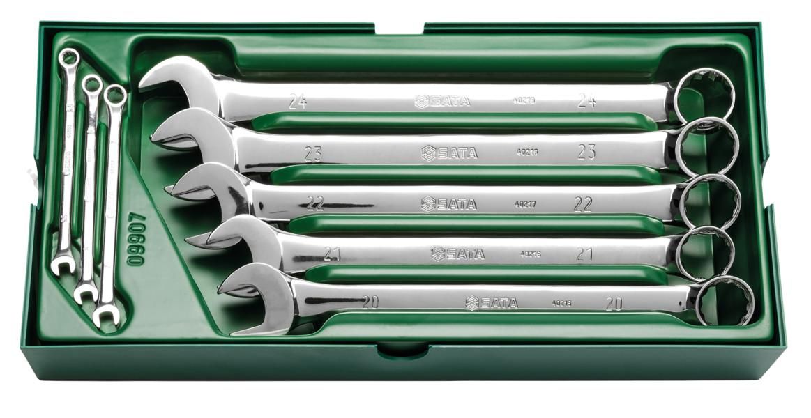 Sata Metric Tray Set Combination Wrenches 8Pcs