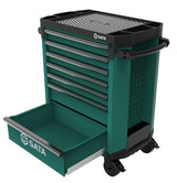 Sata 7 Drawer Cart Pro Green