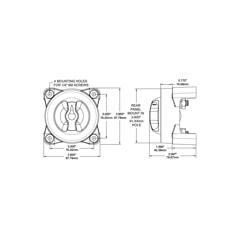 Blue Sea Stacca Batteria Parallelatore Serie e 5511E-BSS