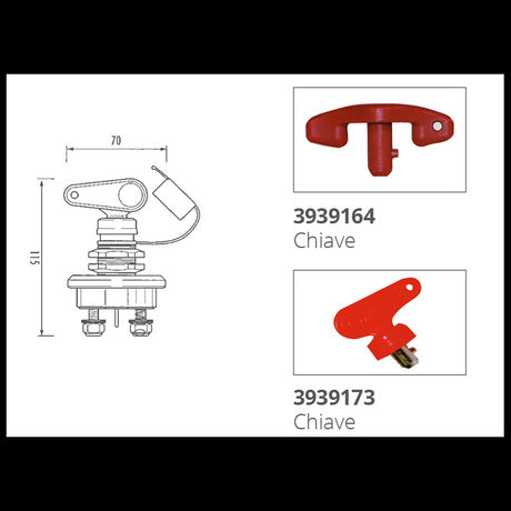 Schnellkupplung für Batterie aus Messing FDS14C000000A00