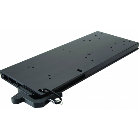 Soporte universal de liberación rápida de aluminio negro para motores Motorguide